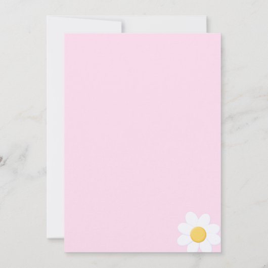 Invitation au Baby shower arc-en-ciel (Dos)