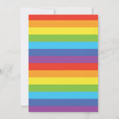 Invitation au Baby shower arc-en-ciel (Dos)