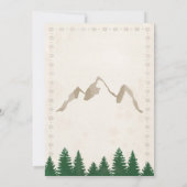 Invitation au Baby shower Aventure Tribal (Dos)