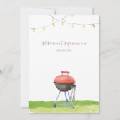 Invitation au Baby shower BBQ Baby-Q (Dos)