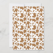 Invitation au Baby shower Brown de Cowboy Western (Dos)