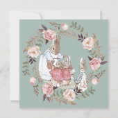 Invitation au Baby shower Bunny (Dos)