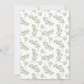 Invitation au Baby shower cardiaque Giraffe (Dos)