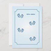 invitation au baby shower, c'est un garçon (Dos)