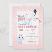 invitation au baby shower, c'est un garçon (Devant)