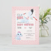 invitation au baby shower, c'est un garçon (Debout devant)