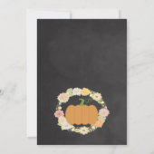 Invitation au Baby shower Citrouille neutre pour l (Dos)