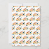 Invitation au Baby shower Citrouilles de la Pêche  (Dos)