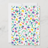 Invitation au Baby shower coloré Sombrero Fiesta (Dos)