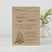 Invitation au Baby shower commun S'mores (Debout devant)