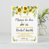 Invitation au Baby shower d'abeilles (Debout devant)