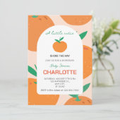 Invitation au Baby shower d'agrumes de Little Cuti (Debout devant)