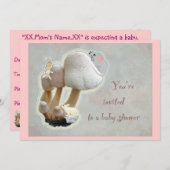 Invitation au Baby shower d'aire de jeu de champig (Devant / Derrière)