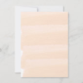 Invitation au Baby shower d'aquarelle Blush et Nav (Dos)
