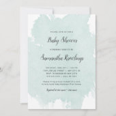Invitation au Baby shower d'aquarelle de la Monnai (Devant)