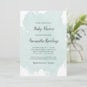 Invitation au Baby shower d'aquarelle de la Monnai (Debout devant)