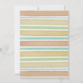 Invitation au Baby shower d'aquarelle Rainbow Boho (Dos)