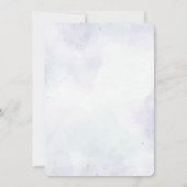 Invitation au Baby shower d'aquarelle sur la lune (Dos)