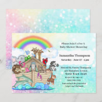 Invitation au Baby shower d'arche de Blue Noah