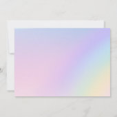 Invitation au Baby shower d'arche de la fille Noah (Dos)