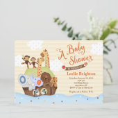 Invitation au Baby shower d'arche SS Noah/Noah (Debout devant)