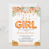 Invitation au Baby shower d'automne de la Citrouil (Devant)