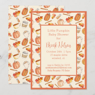 Invitation au Baby shower d'automne du petit Citro