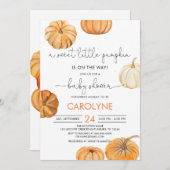 Invitation au Baby shower d'automne du petit Citro (Devant / Derrière)