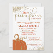 Invitation au Baby shower d'automne du petit Citro (Devant)