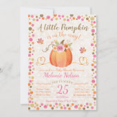 Invitation au Baby shower d'automne du petit Citro (Devant)
