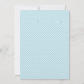 Invitation au Baby shower d'avion - Bleu et Brown (Dos)