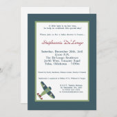 Invitation au Baby shower d'avion Vintage (Devant / Derrière)