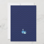 invitation au baby shower de baleine (Dos)