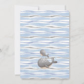 Invitation au Baby shower de baleines nautiques (Dos)