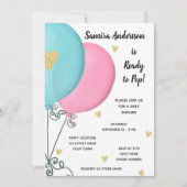 Invitation au Baby shower de ballon (Devant)
