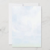 Invitation au Baby shower de ballon à air chaud (Dos)