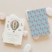 Invitation au Baby shower de ballon à air chaud vi