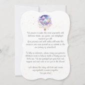 Invitation au baby shower de ballon. Nouvelle fête (Dos)