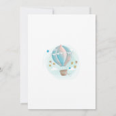 Invitation au Baby shower de ballons à air chaud (Dos)