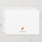 Invitation au Baby shower de ballons Monogrammes - (Dos)