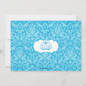 Invitation au Baby shower de bébé Damask (Dos)