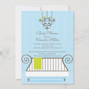 Invitation au Baby shower de bébé moderne