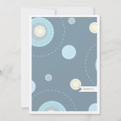 Invitation au Baby shower de bébé Twin de Modern M (Dos)