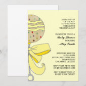 Invitation au Baby shower de bétail (Devant / Derrière)