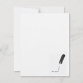 Invitation au Baby shower de Bow rose (Dos)