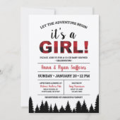 Invitation au Baby shower de Buffalo Plaid - C'est (Devant)
