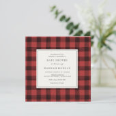 Invitation au Baby shower de Buffalo Rouge (Debout devant)