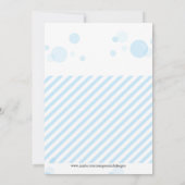 Invitation au Baby shower de camion-citerne à vide (Dos)