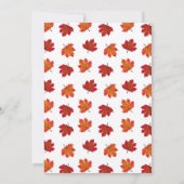 Invitation au Baby shower de camion Citrouille d'a (Dos)