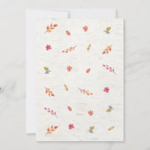 Invitation au Baby shower de camion Citrouille d'a (Dos)